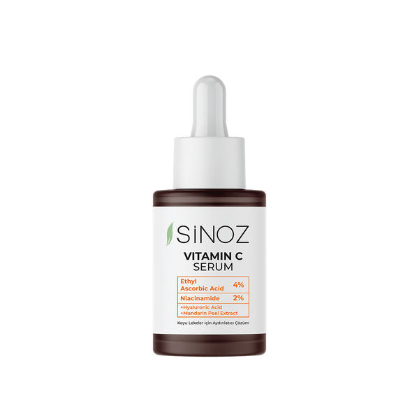 سيروم فيتامين سي من سينوز 30 مل - عناية لتفتيح البشرة وترطيبها ومكافحة علامات التقدم في السن
