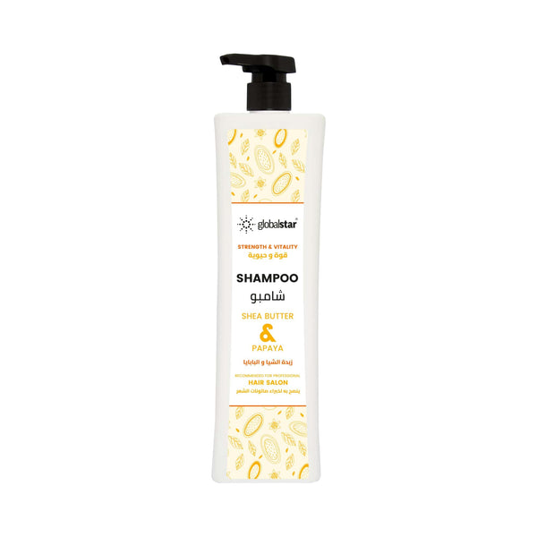 Globalstar Shampoo & Conditioner 1000ml with Shea Butter & Papaya – Frizz Control, Damage Repair & Intense Hydration