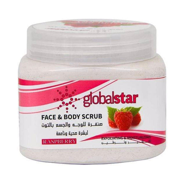 Globalstar Exfoliating Face & Body Scrub Raspberry 500ml - Awarid UAE