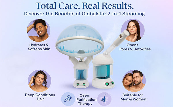 Beautystar Mini 2 in 1 Hair & Facial Steamer HF-2002
