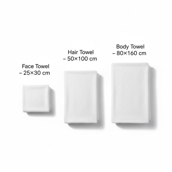 Globalstar Disposable Towels (Pack of 10, 20, or 40) - 3 Sizes for Face, Body, and Hair