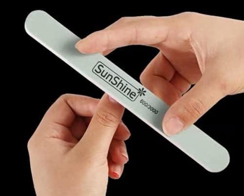 Globalstar Shine Buffer Nail File 600/3000 Grit 12pcs - Perfect Manicure and Pedicure Tool