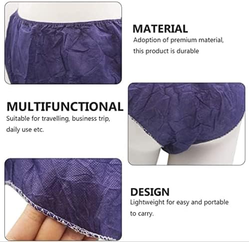 Globalstar 100-Pcs Ultra-Soft Blue Disposable Women's Travel Panties - Stylish Non-Woven Freshness for Any Occasion