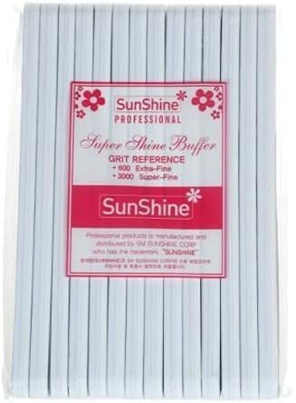 Globalstar Shine Buffer Nail File 600/3000 Grit 12pcs - Perfect Manicure and Pedicure Tool