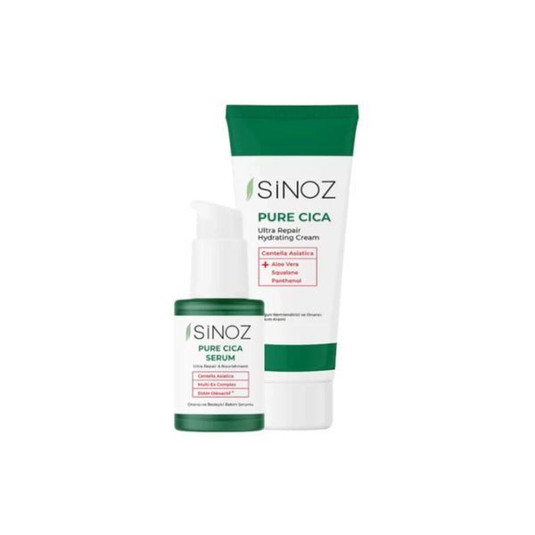 Sinoz SOS Repair Set – Pure Cica Ultra-Repair Hydrating Cream & Serum for Sensitive Skin