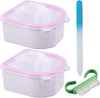 Globalstar Nail Soak Bowl Set of 2pcs - The Essential Manicure Companion