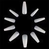 Globalstar 500PCS Coffin Nail Tips - Long Ballerina Acrylic Fake Nails, Extra Natural False Nails (10 Sizes)