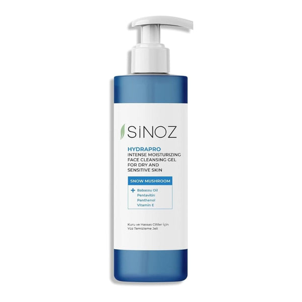 Sinoz Hydrapro Facial Cleansing Gel – Intensive Moisturizing for Dry Sensitive Skin, 400ml