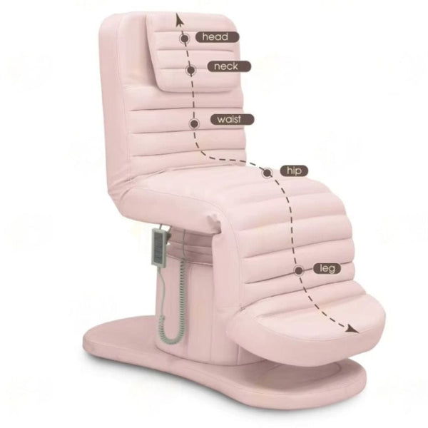 Globalstar Pink Electric 3-in-1 Salon Beauty Bed – Convertible Bed, Chair and Facial Bed with Remote Control
