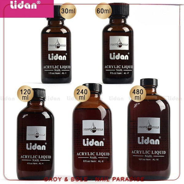 Lidan Acrylic Liquid Nail (240ml) - The Professional's Choice for Enduring Perfection