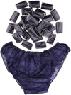 Globalstar Blue Disposable Underwear - 50 Pack for Travel, Spa, and Everyday Use
