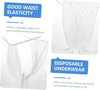 Globalstar Comfort Essentials: 50-Pack Women's Disposable White Thong Liners - Ideal for Spa, Maternity & Travel
