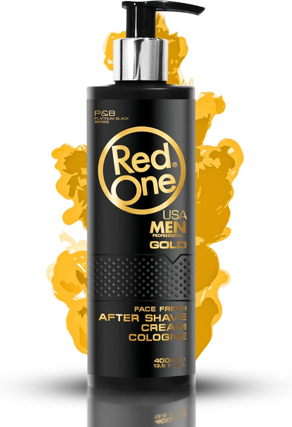 كريم كولونيا ما بعد الحلاقة ريد وان جولد 400 مل - رائحة العنبر الأنيقة، عناية فائقة بالبشرة