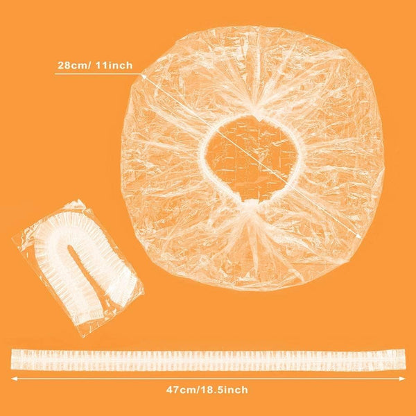 Globalstar: Clear, Elastic, and Waterproof (100 Count) Globalstar Clear Shower Caps