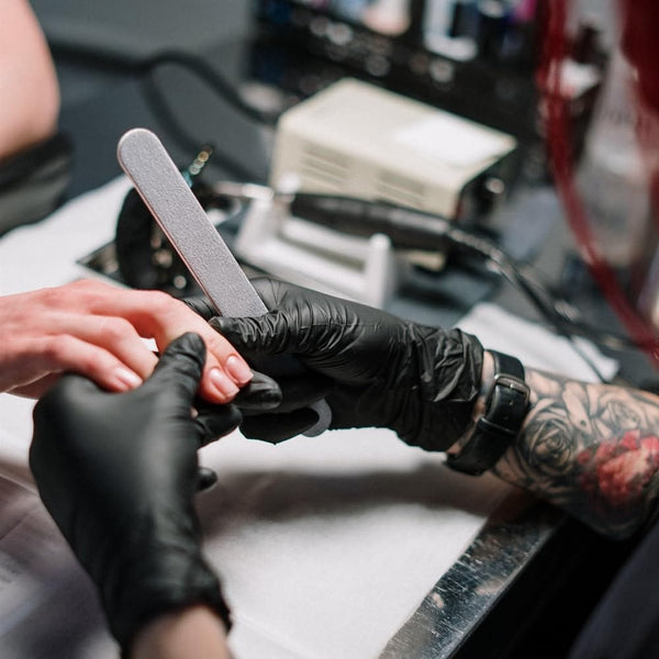 Globalstar Professional Straight Nail Files – Reusable 100/180 Grit Emery Boards (Pack of 25)