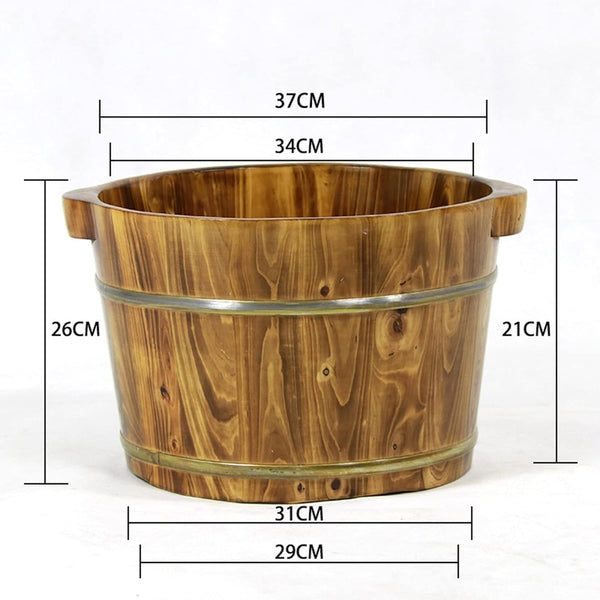 Globalstar Foot Soak Tub - Indulge in Natural Wooden Luxury for Soothing Foot Care