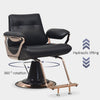 Global Star Salon Chair - Hydraulic Barber Chair for Business or Home, Luxury Black Hair Salon Chair with Lifting and Rotating Features