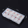 Globalstar 500PCS Clear Acrylic Nail Tips - French Style Artificial False Tips for Salon & DIY Manicures