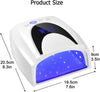 Globalstar 72W UV LED Nail Lamp - Powerful Rechargeable Nail Light
