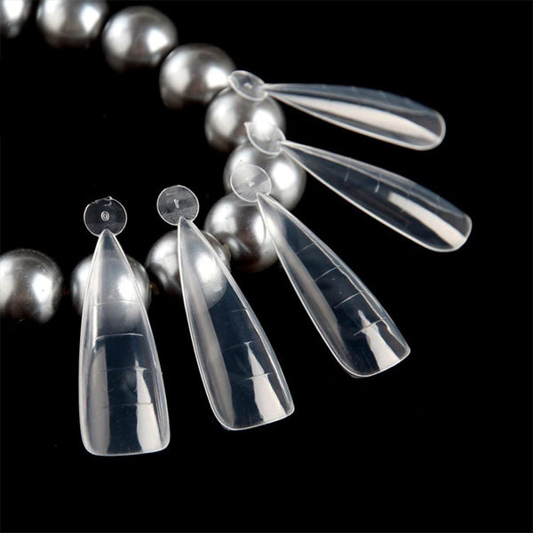 Globalstar 120 Pieces Clear Dual Nail Shapes - Water Drops Nail Mould