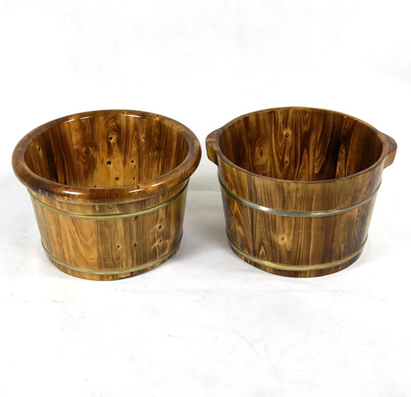 Globalstar Foot Soak Tub - Indulge in Natural Wooden Luxury for Soothing Foot Care