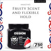 Morfose Ossion Mega Strong Red Gum Hair Gel 750ml - Extreme Hold for Bold Styles