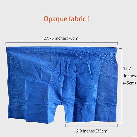 Globalstar 75-Pack Men's Disposable Blue Shorts - Hygienic Solution for Spas, Salons, and Travel
