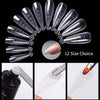 Globalstar 120 Pieces Clear Dual Nail Shapes - Water Drops Nail Mould