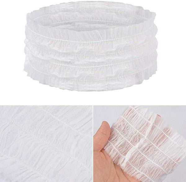 Globalstar 100-Pack Disposable Spa Headbands - Non-Woven Stretch Fit
