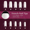 Globalstar Pro 500-Piece French Style False Nail Kit - Flawless Manicures