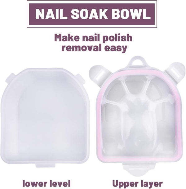 Globalstar Nail Soak Bowl Set of 2pcs - The Essential Manicure Companion