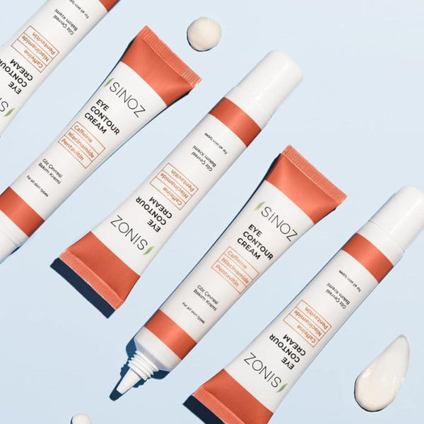 Sinoz Eye Contour Cream – Brightening, Firming & De-Puffing for Dark Circles and Wrinkles, 15ml