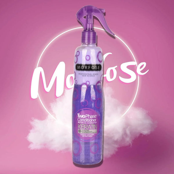 Morfose Keratin Hair Care Kit – 500ml Shampoo, 250ml Mask & 400ml 2-Phase Conditioner for Smooth, Frizz-Free Hair
