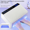 Globalstar 178W Double Hand Rechargeable UV LED Nail Lamp with PU Cushion - Professional Cordless Nail Dryer