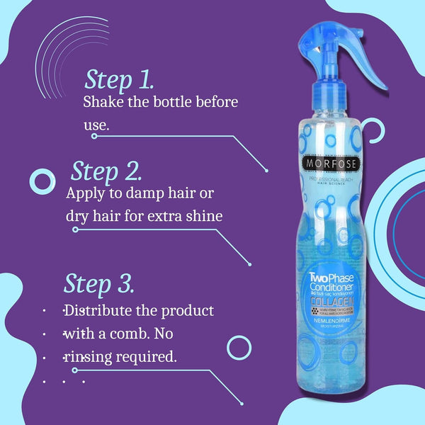 Morfose Two Phase Conditioner Spray Collagen 400ml - Strengthen and Hydrate