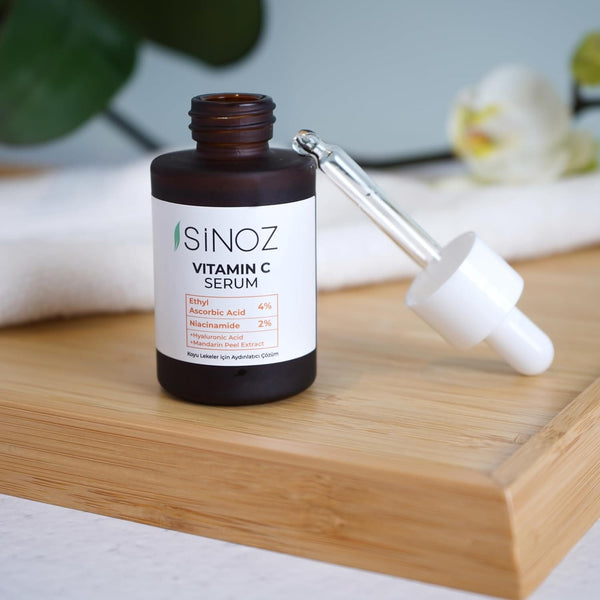 Sinoz Dark Spot Set – Brightening & Even Skin Tone with Vitamin C Serum and Blemish Cream