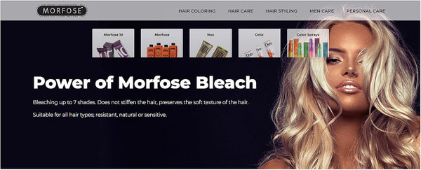 Morfose 10 Blue Bleaching Powder Set 1000ml - Achieve 7 Levels of Lightening, Permanent Hair Color for Men and Women