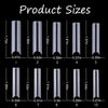 Global Star Extra Long C Curve Half Cover Nail Tips 120pcs - Statement Nails