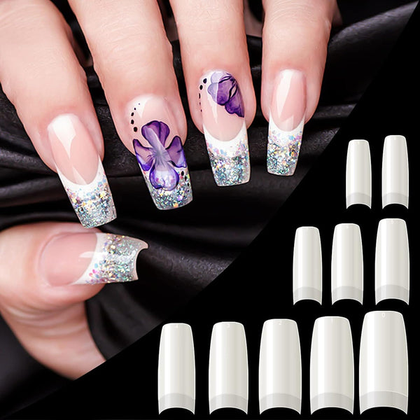 Globalstar Pro 500-Piece French Style False Nail Kit - Flawless Manicures