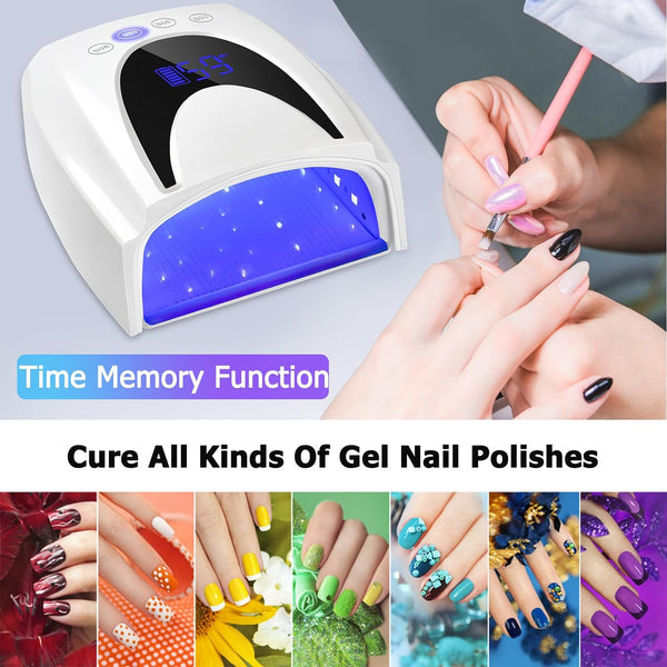 Globalstar 72W UV LED Nail Lamp - Powerful Rechargeable Nail Light