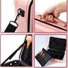 Globalstar Travel Makeup Organizer - Pink Artist Makeup Bag & Portable Skincare Train Case