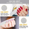 Globalstar Professional 25pcs Nail Files 100/180 Grit - Perfect for Acrylic & Natural Nails