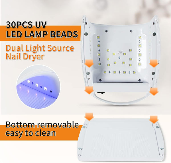 مصباح جل الأظافر Globalstar Starliddy Dream 48W UV LED - قابل لإعادة الشحن