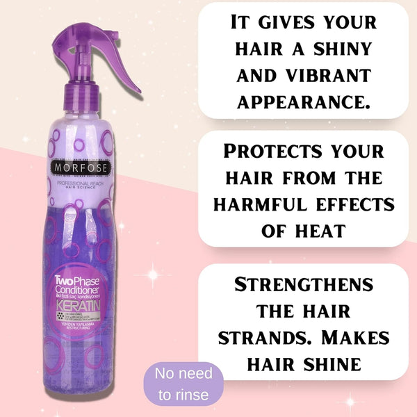 Morfose Two Phase Conditioner Spray Keratin 400ml - Restore and Shine