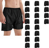 Globalstar 20-PcsMen's Disposable Salon Shorts - Individually Wrapped Non-Woven Underwear with Comfortable Elastic Waistband