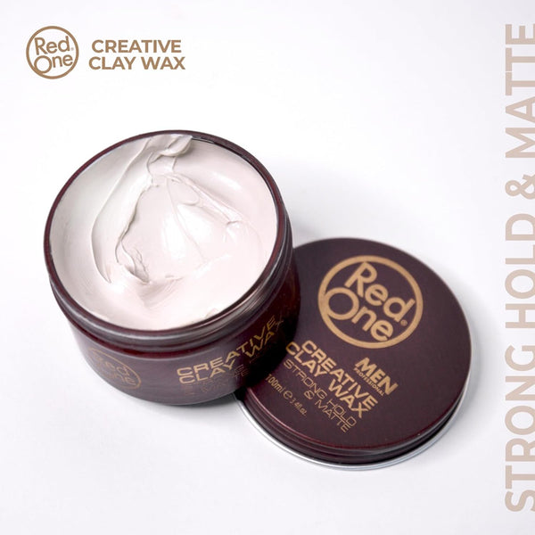 RedOne Creative Clay Hair Wax 100ml - Strong Hold for Matte Finish