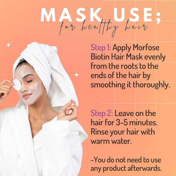 Morfose Biotin Hair Mask 500ml - Ultimate Nourishment for Thicker, Healthier Hair