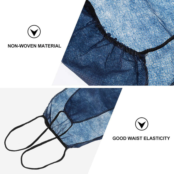 Globalstar 50-Pack Women's Disposable Blue Thong Liners - Versatile Underwear for Spa, Maternity & Travel Needs