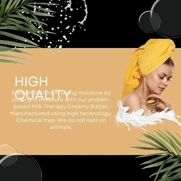 Morfose Milk Therapy Butter Hair Oil (200ml): Nourishing and repairing hair care for all hair types.