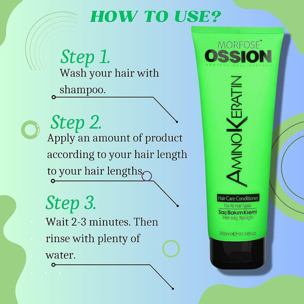 Morfose Ossion Amino Keratin Hair Conditioner - 200ml Ultimate Hair Softness